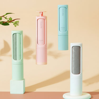 Portable pet hair remover brush reusable lint roller for dog and cat fur